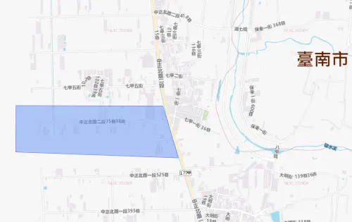 ▲台南市歸仁區8月18日停水範圍。（圖／自來水公司water.gov.tw）