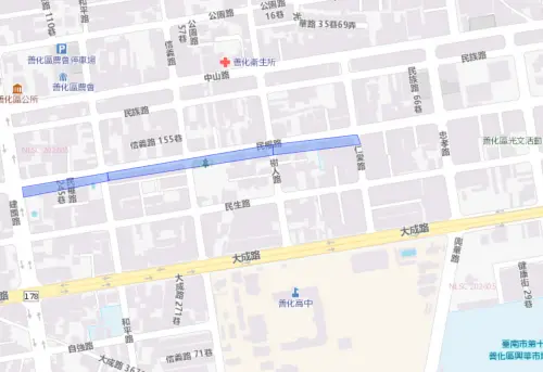 ▲台南市善化區8月18日停水範圍。（圖／自來水公司water.gov.tw）