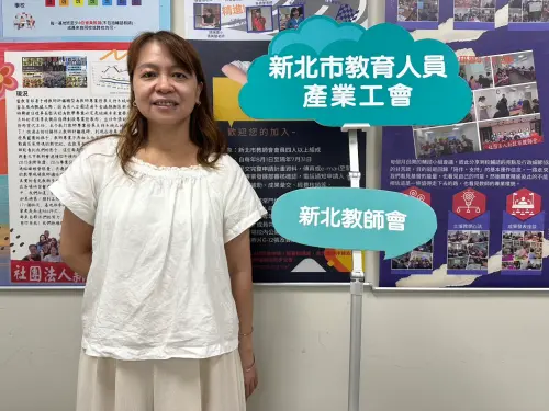 ▲新北市教師會會長蔡淑遠認為，兒少權法不該對教師「一罪二罰」。（圖／記者張鴻儀攝）