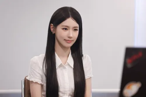 ▲i-dle薇娟接受台灣媒體視訊訪問。（圖／CUBE Entertainment）
