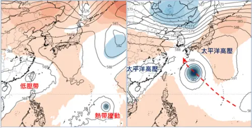 低壓帶貫穿台灣！吳德榮：劇烈降雨連下6天　熱帶擾動路徑出爐