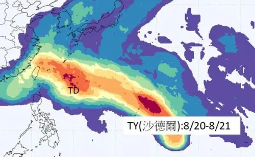 沙德爾颱風最快周四生成！路徑恐靠近台灣　明全台變天雨下不完