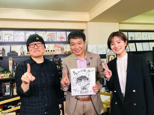 ▲青山剛昌創作《名偵探柯南》超過30年，作品至今仍維持高人氣。（圖／翻攝自日本電視台《シューイチ》）