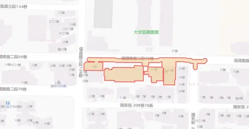 ▲台北市大安區8月19日停水範圍。（圖／自來水公司water.gov.tw）
