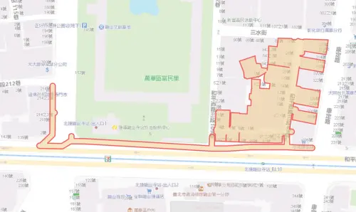 ▲台北市萬華區8月19日停水範圍。（圖／自來水公司water.gov.tw）