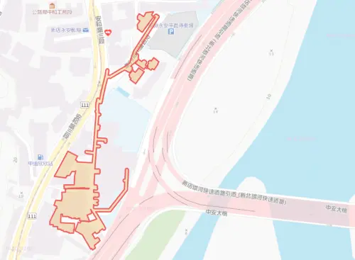 ▲新北市新店區8月19日停水範圍。（圖／自來水公司water.gov.tw）