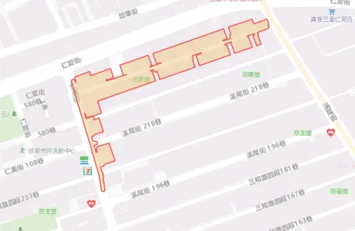▲新北市三重區8月19日停水範圍。（圖／自來水公司water.gov.tw）