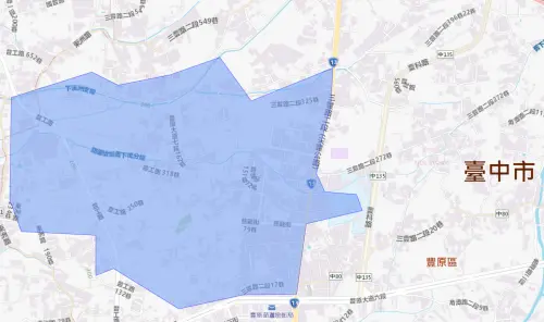 ▲台中市8月19日停水範圍。（圖／自來水公司water.gov.tw）