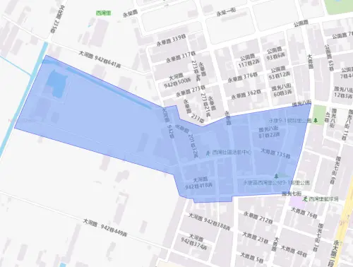 ▲台南市永康區8月19日停水範圍。（圖／自來水公司water.gov.tw）