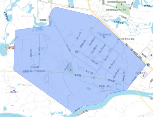 ▲高雄市8月19日停水範圍。（圖／自來水公司water.gov.tw）