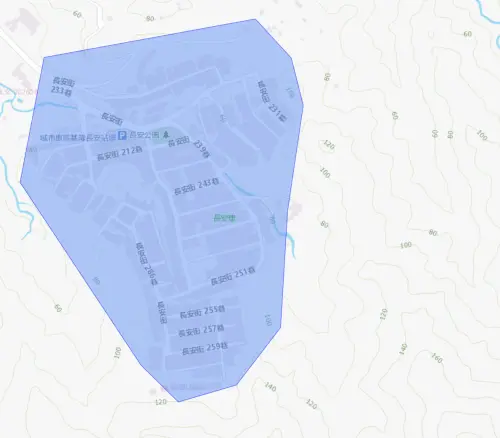 ▲基隆市七堵區8月19日停水範圍。（圖／自來水公司water.gov.tw）