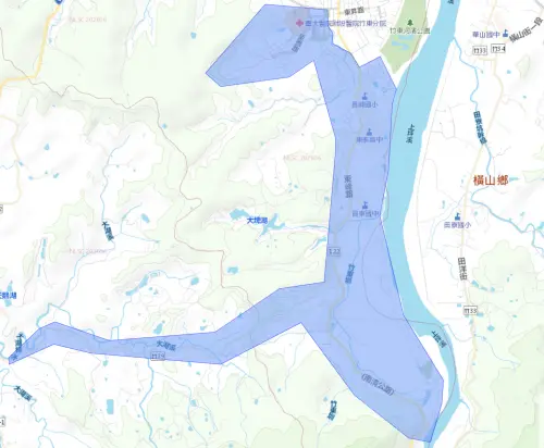 ▲新竹縣8月19日停水範圍。（圖／自來水公司water.gov.tw）