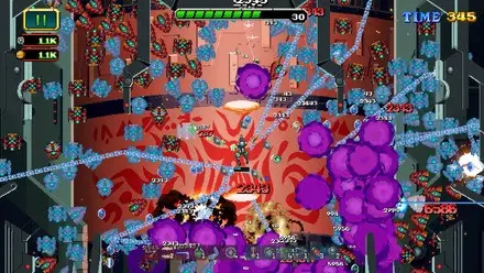 ▲《INFINITY BULLETS》主打滿版敵人與彈幕射擊，畫面充滿復古街機遊戲風格。（圖／翻攝自Time Extension）