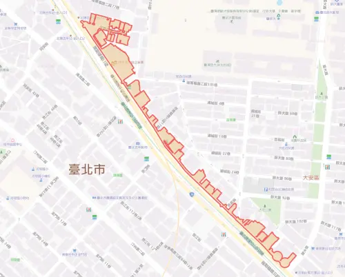 ▲台北市大安區8月20日停水範圍。（圖／自來水公司water.gov.tw）
