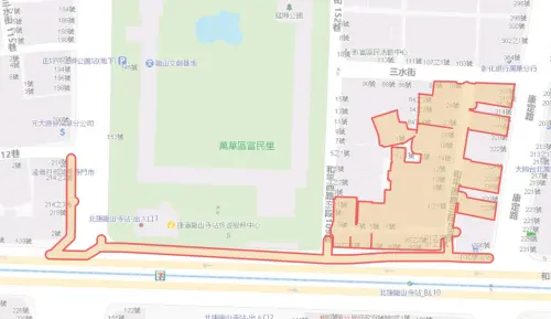 ▲台北市萬華區8月20日停水範圍。（圖／自來水公司water.gov.tw）