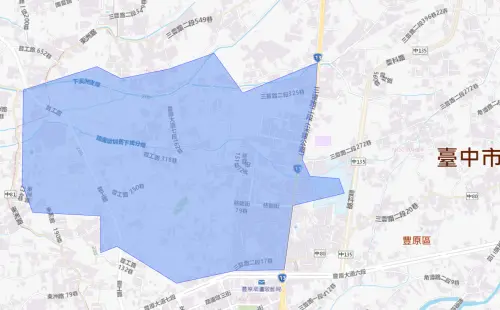 ▲台中市8月20日停水範圍。（圖／自來水公司water.gov.tw）