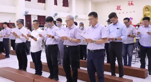 延續習俗祈社區祥和！中油煉製部大林煉油廠舉辦中元普渡祈福法會