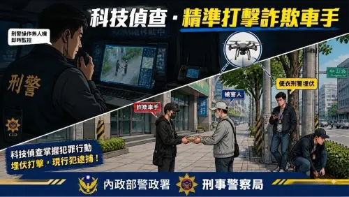 警用無人機＋地面警力陸空夾擊　山區竹林逮詐團首腦