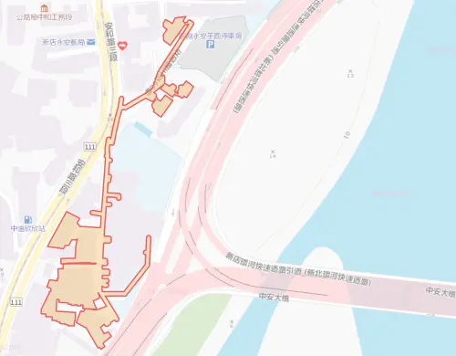 ▲新北市新店區8月21日停水範圍。（圖／自來水公司water.gov.tw）