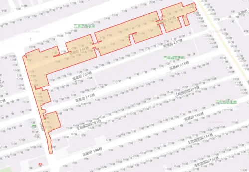 ▲新北市三重區8月21日停水範圍。（圖／自來水公司water.gov.tw）