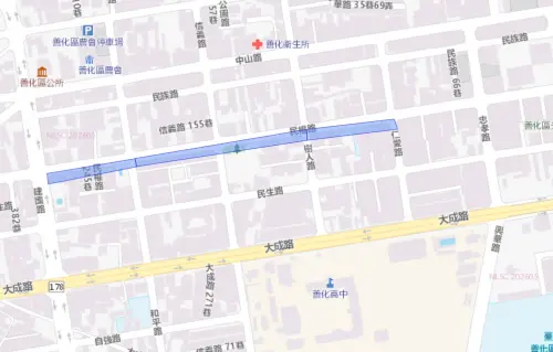 ▲台南市8月21日停水範圍。（圖／自來水公司water.gov.tw）