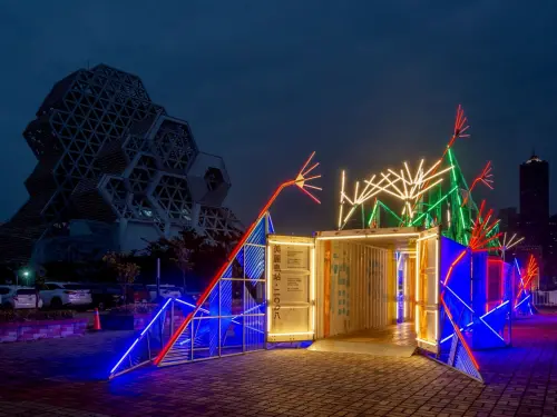 An artwork from the 2025 Kaohsiung Container Arts Festival. (Kaohsiung Container Arts Festival Instagram)