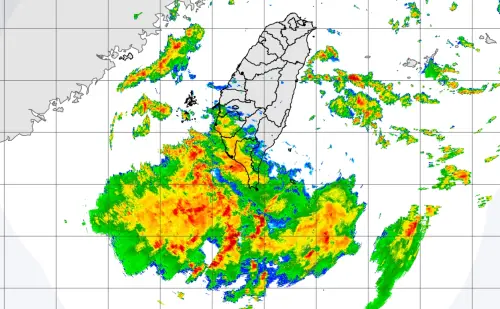 ▲今日起至周日（23日）受到低壓帶以及西南風影響，全台天氣持續不穩定。（圖／中央氣象署cwa.gov.tw）