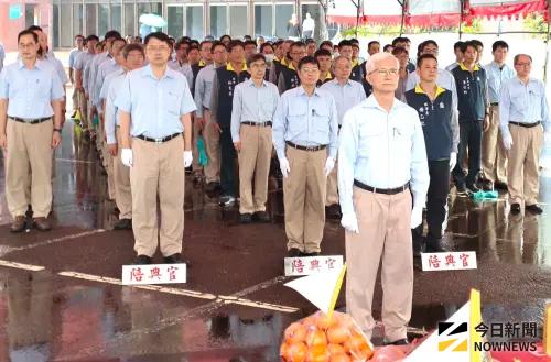 ▲中鋼公司舉辦115年中元普渡祈福儀式，祈營運順利產銷暢旺。(圖／記者黃守作攝，2026.08.21)