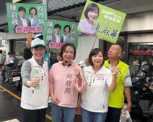 何欣純走訪水湳市場　承諾爭取中央資源升級