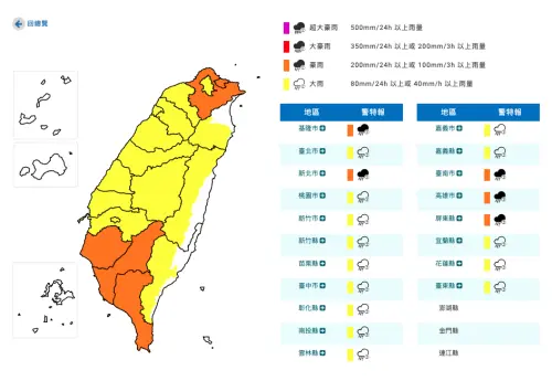 快訊／雨勢升級！雙北、南高屏19縣市「豪雨特報」　一路下到明天