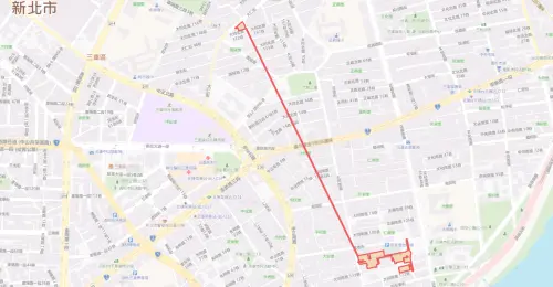▲新北市三重區8月24日停水範圍。（圖／自來水公司water.gov.tw）