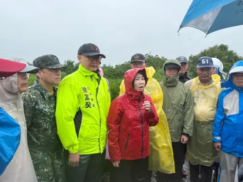 低壓帶西南風帶來強降雨　周春米視察治水設施
