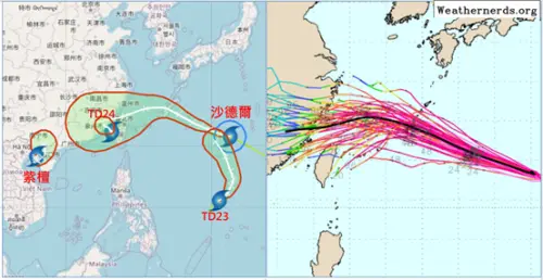 沙德爾颱風路徑下墜！吳德榮：登陸機率有變　暴風圈將掃半個台灣
