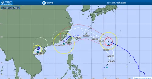 沙德爾颱風來勢洶洶！最新路徑「朝台灣海峽」移動　恐現四颱共舞