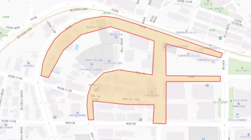 ▲台北市中山區8月25日停水範圍。（圖／自來水公司water.gov.tw）