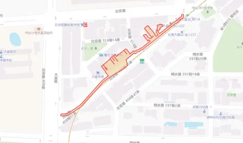 ▲台北市中山區8月25日停水範圍。（圖／自來水公司water.gov.tw）