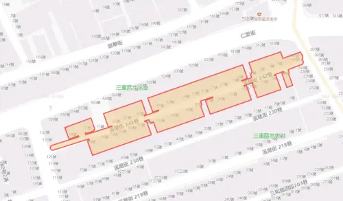 ▲新北市三重區8月25日停水範圍。（圖／自來水公司water.gov.tw）