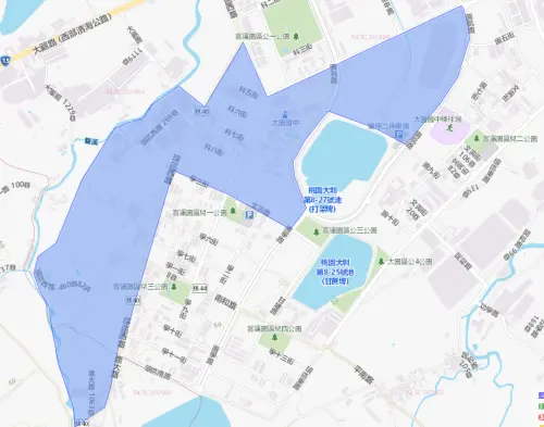 ▲桃園市8月25日停水範圍。（圖／自來水公司water.gov.tw）