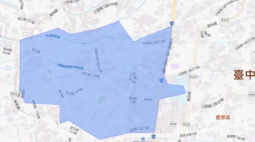 ▲台中市8月25日停水範圍。（圖／自來水公司water.gov.tw）