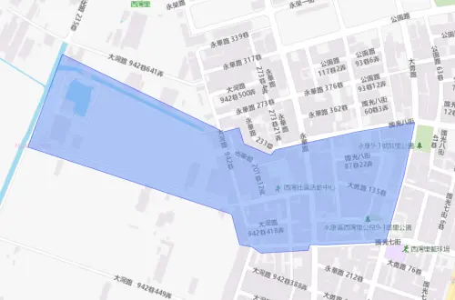 ▲台南市永康區8月25日停水範圍。（圖／自來水公司water.gov.tw）