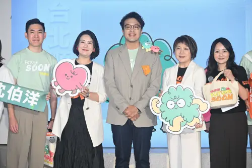 ▲沈伯洋上午舉辦「2026洋流好物暨沈伯洋競選辦公室發言人發布記者會」。（圖／記者林調遜攝，2026.08.25）