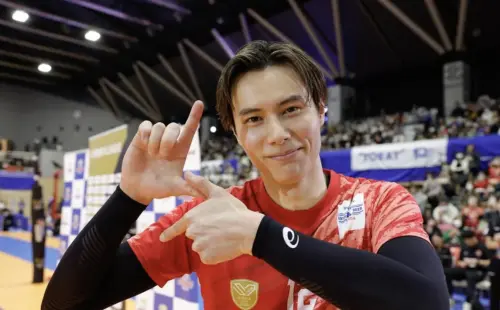 ▲高橋藍（如圖）獵女招數了得。（圖／翻攝自IG@ran.volleyball0902）