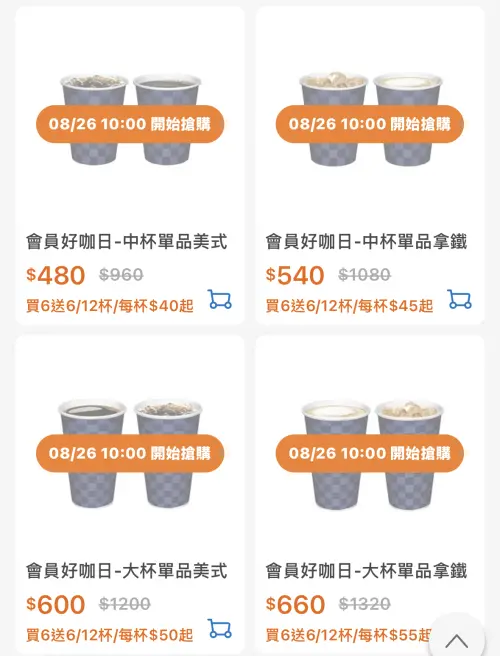 ▲全家會員好咖日，咖啡買6送6。（圖／翻攝自APP）
