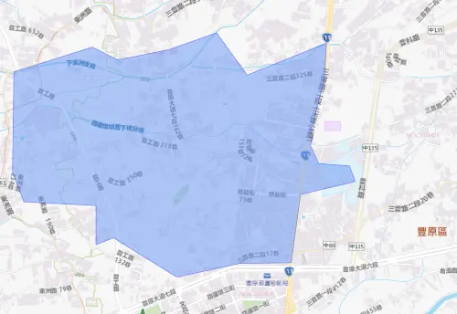 ▲台中市8月27日停水範圍。（圖／自來水公司water.gov.tw）