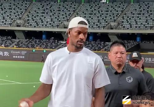 ▲NBA球星巴特勒現身大巨蛋。（圖／記者陳柏翰攝,2026.8.26）