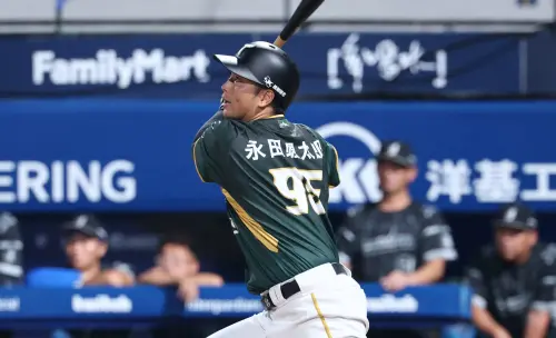 影／永田颯太郎一軍首秀雙安2打點！台鋼仍不敵富邦成下半季爐主
