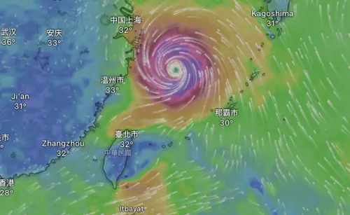 沙德爾颱風動態！氣象署「路徑、強度、風雨、登陸中國時間」一覽