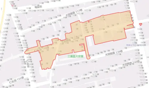 ▲新北市三重區8月28日降壓範圍。（圖／自來水公司water.gov.tw）