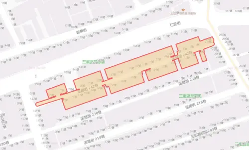 ▲新北市三重區8月28日降壓範圍。（圖／自來水公司water.gov.tw）