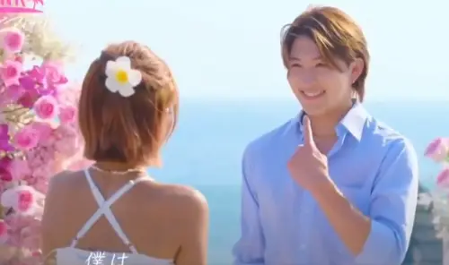▲司馬侑德比手語向夏芽鈴告白，現場氣氛超浪漫。（圖／翻攝自X）